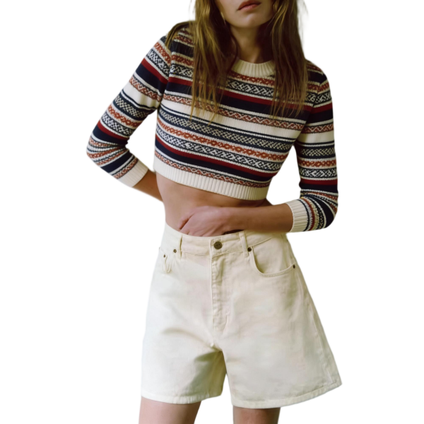 Women's Long Sleeve Casual Striped Pullover