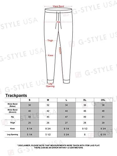 Men's Striped Athletic Running Windbreaker Track Pants