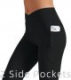 Women Flare Leggings with Side Pockets,Crossover Yoga Pants Bootleg High Waisted Stretchy Control Gym Workout Pants