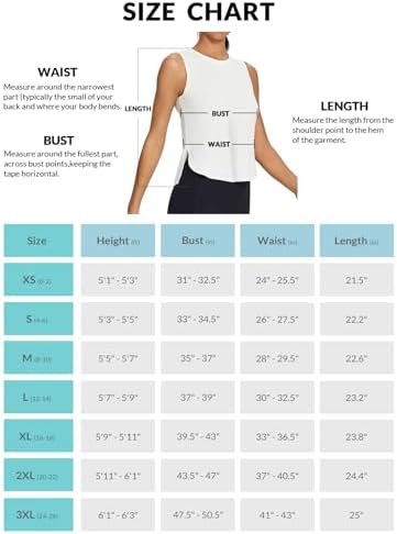 Workout Tank Tops for Women Sleeveless Athletic Tops Flowy Soft Loose Fit Hip Length Running Shirts Gym Quick Dry