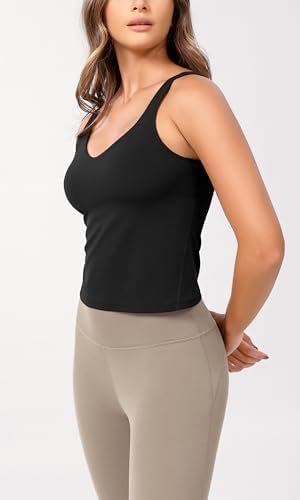 Cloud Feeling Tank Bra for Women U Back Wirefree Longline Sports Bra Yoga Crop Top