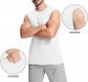 Men's Tank Top Cotton Muscle Workout Gym Shirts Moisture Wicking Lightweight Summer Casual Sleeveless Shirts