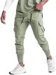 Men Cargo Jogger Lightweight Tapered Hiking Pants Sport Running Quick Dry Sweatpants for Training